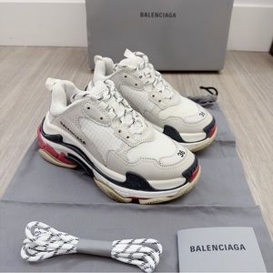 [SOLD] Balenciaga Triple S Sneaker in Black Red White